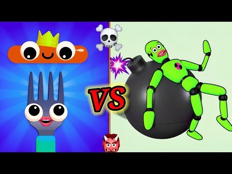 Ragdoll break let's destroy doll 🆚 fork n sausage Gameplay part 15