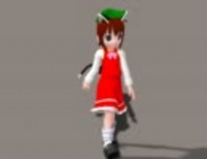 POSERで東方キャラを作ってみた