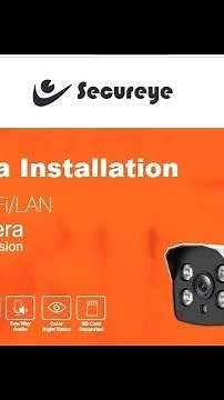 Secureye 4G Bullet Camera Installation : SIP-3HD-WIRG-4G