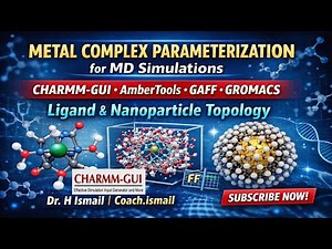 MD Parameterization of Metal Complexes & Nanoparticles Using CHARMM-GUI (Nanoinformatics Workflow)