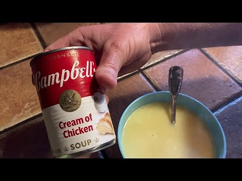 Preparing Campbell's Cream of Chicken Soup from START to FINISH