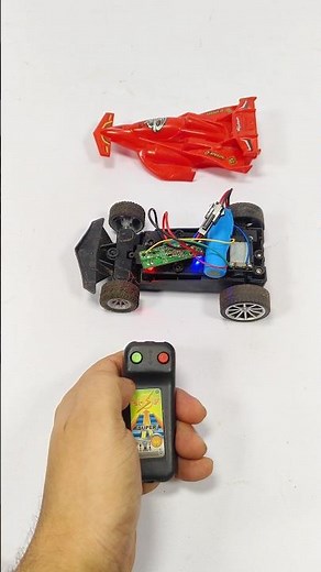 DC motor Mini Car powered by Remote control / Unboxing Remote wali car / Upgrade RC car / DC motor