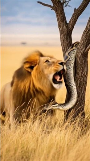 “Lion vs Python: The Battle for Survival”