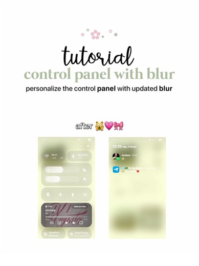 ♡. control panel with blur one ui 8 | tutorial in link bio #themepark #samsung #viral #customization #goodlock