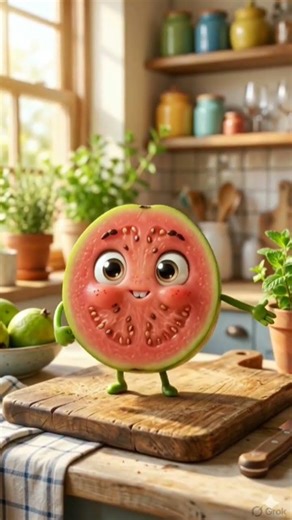 Talking Guava Slice 🍈 | AI Cartoon #shorts