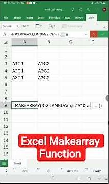 Makearray Function example for Excel #excel #excel365 #microsoftexcel