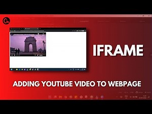 Adding YouTube Video to Webpage | HTML iframe tag | coeayan