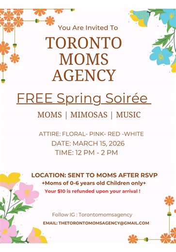 Catch you mommies there ! Join the village on fb group : Toronto Moms Agency Instagram @torontomomsagency 🙋🏿‍♀️🤰🏻🧕🏻🙋🏼‍♀️ Toronto Moms Agency is a 360 motherhood wellnesss agency for postpartum burnout mothers. Come connect with us this spring !! #torontomoms #gtamom #torontomomevents