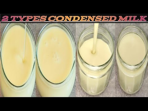 Easy Homemade 2 Types Of Condensed Milk Recipe For Beginners/Easy And Quick Condensed Milk
