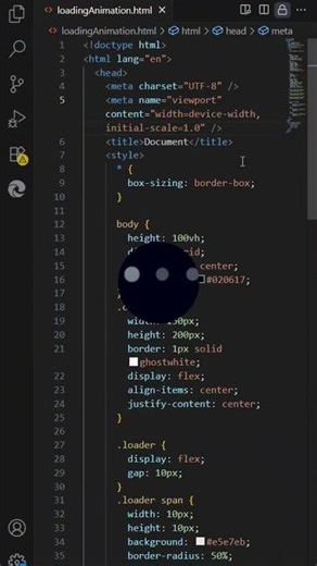 CSS loading Animation