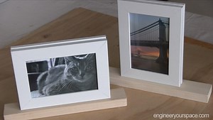 DIY Picture Frame - Double sided for pictures on both sides - Engineer Your Space