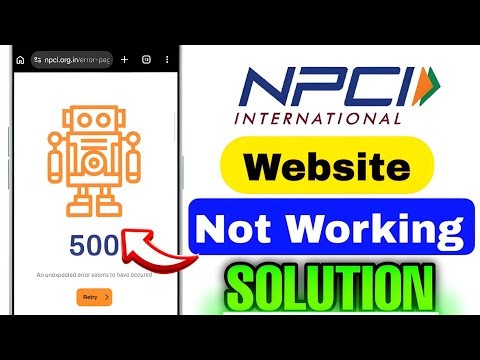 npci website not working | npci site not working |npci open nahi ho raha hai 2026 Solution