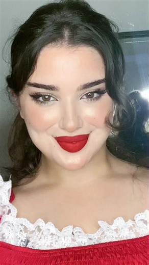 Elegant Red Lace Dress Showcase in Morocco