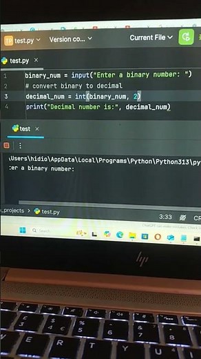 How to convert binary to decimal in python