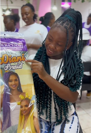 New Darling Diani Braid in Colour #1/Turquoise