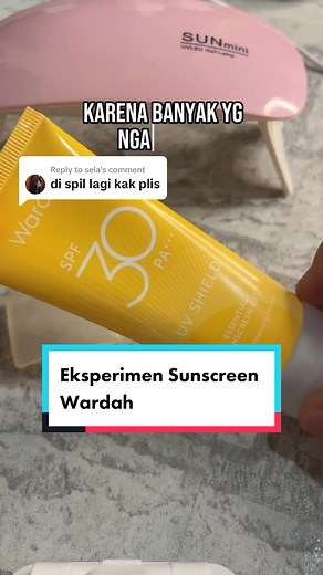 Sunscreen Wardah Experiment Review by SW