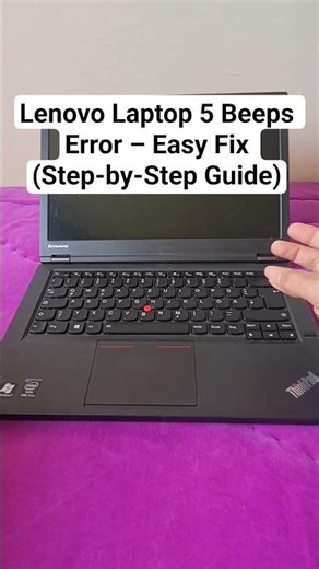 Lenovo Laptop 5 Beeps Error – Easy Fix (Step-by-Step Guide) #Lenovo#LenovoLaptop#ThinkPad