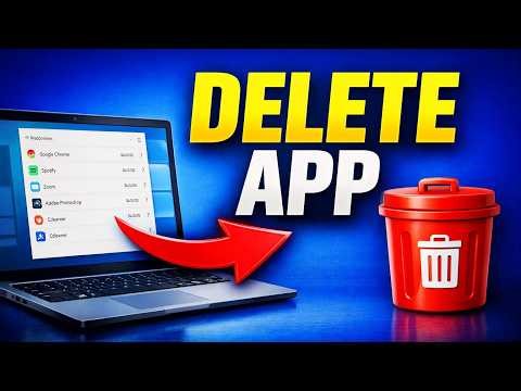 How To Delete Apps From PC & Laptop (Windows 10/11 Full Guide)