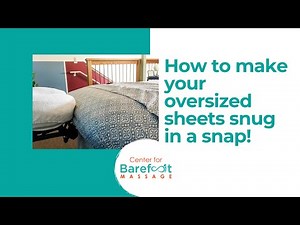Using an extra-large sheet for your massage table (#2)