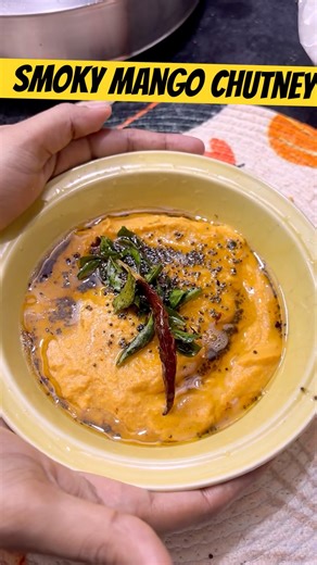 🥭Smoky Mango Chutney 🔥 | Mangai Chutney with Smoky Flavor | Tamil Recipe |#shorts#youtubeshorts