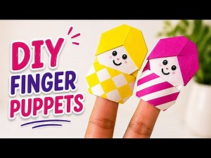 How to Make a Paper Origami Finger Puppet | Easy DIY Craft for Kids