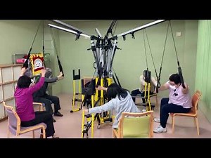 【ボディー・スパイダーを組合員さんと一緒に】生協あじまの家デイサービスの機能訓練