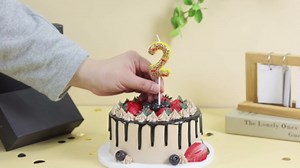 Cheetah Cherry Birthday Number Candles Y2K Cherry Leopard Cake Topper Red Cheetah Print Red Black Leopard Print Birthday Candle for Girls Women Birthday Party(Number 6)