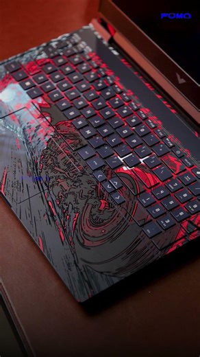 Dark Knight Overdrive UV 3D Laptop Skin | Batman-Inspired Design | Cinematic Shots | Fomo Store