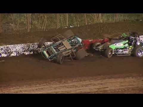 AMSOIL USAC CRA Sprint Car Highlights | Perris Auto Speedway | 10/23/2021
