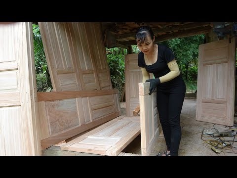 Wooden Door Making Process - From Measuring to Finishing a Beautiful Door/ Mai mai Len