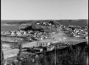 A look at Yellowknife, NWT around 1950. credit: Library & Archives of Canada. | Old Canada Series