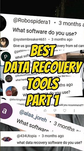 best data recovery tools: part 1 this tool is magic. get it here: https://www.klennet.com