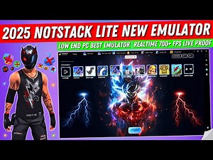 2025 NotStack Lite New Emulator For Free Fire Low End PC | Best Android Emulator For PC Free Fire