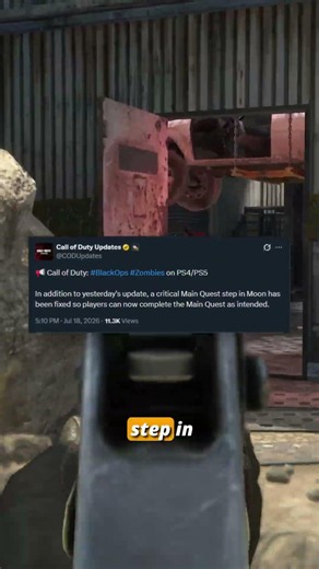 Black Ops PS4/PS5 UPDATE - MOON Main Quest Fixed! (Zombies)