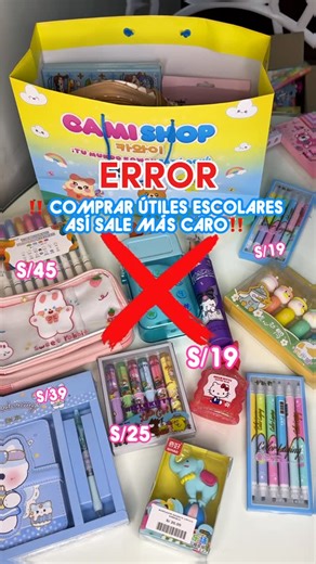 CAMISHOP | Tienda Kawaii, Peluches y Más 🎁 on Instagram: "¿Compras útiles escolares uno por uno? 😰📚 Ese es el error que hace que el gasto se dispare 💸 Con los Súper Packs Escolares de CamiShop resuelves TODO en una sola compra ✨ Menos estrés, más ahorro y útiles escolares que sí se usan 💕 💗 Súper Pack Escolar S/99 🎒 Súper Pack Escolar PLUS S/149 🌟 Súper Pack Escolar PREMIUM S/189 🚚 Envío gratis 🛍 Compra ahora en nuestra web o por nuestro WhatsApp 998 133 477 y deja el cole listo"