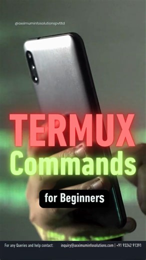 TERMUX Commands for Beginners #termux #ethicalhacking #axximuminfosolutions