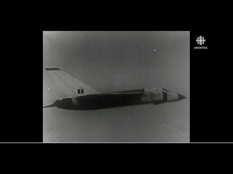 En 1958, présentation de l'avion CF-105 Arrow d’Avro