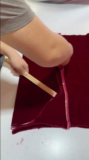 Amazing red fabric scissors cutting ✂️ process good cutting tips and tricks make work easy process 💯