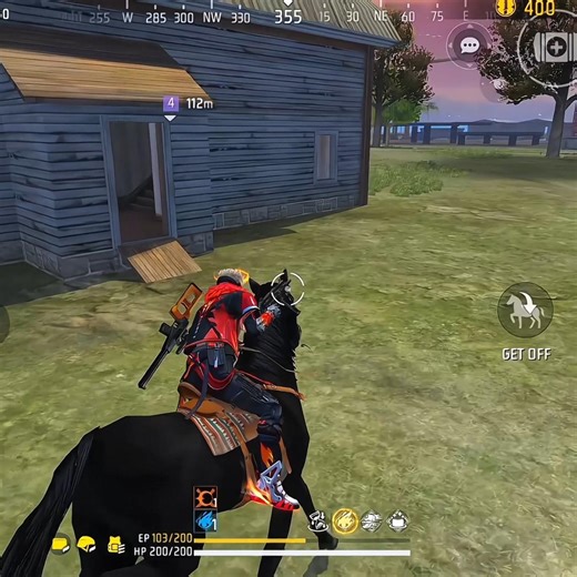 🔥 Free Fire: Reno X Pro Player — Horse Rider😱😈
