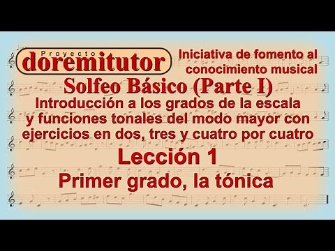 Clase 1 de Solfeo para Principiantes | Aprende a Leer Música y Cantar por Nota | Tónica