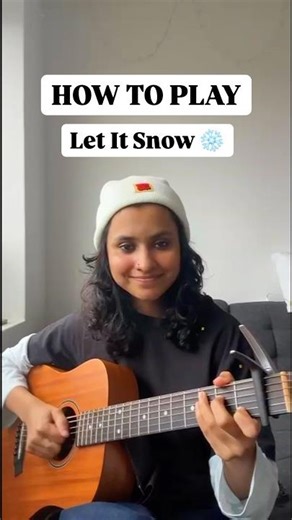 How to play Let It Snow on Guitar (EASY Tutorial) 🎄🎸 #shorts