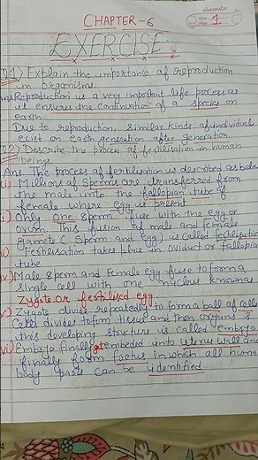 NCERT CLASS 8 SCIENCE CHAPTER 6 EXERCISE #class8science #reproduction in animals #ncert science