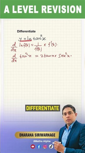Differentiate – Differentiation (A Level Maths) | Maths Alpha | Dharana Siriwarnage