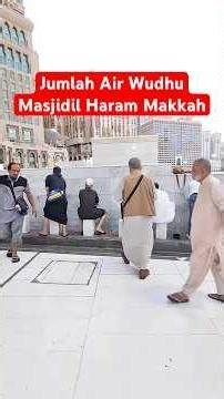 Incredible! Here Is the Amount of Wudu Water Used by Hajj Pilgrims at the Masjid al-Haram Every Day