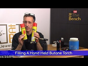 Filling a Hand Held Butane Torch - Making Your Own Jewellery