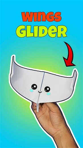 Wings glider plane ✈️, how to make easy glider plane, #shorts