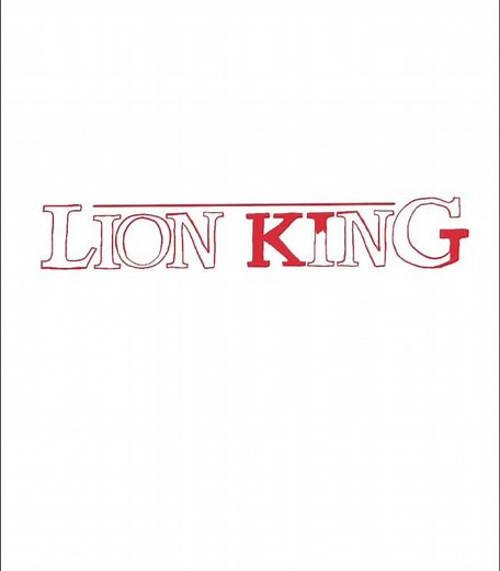 Disney’s The Lion King Logo with Procreate #thelionking1994