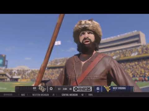 EA SPORTS College Football 25 Dynasty Mode – UCF vs West Virginia | Season 1 Week 10 | 1st Half