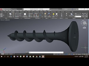 Auto CAD Tutorial # Screw Design