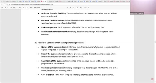 Financial Management-Financing decision-CPA KENYA 𝐖𝐞 𝐨𝐟𝐟𝐞𝐫: ✔ CPA✔ CIFA✔ ATD✔ BDA✔ CS✔ CFFE✔ CPFm 📞 Call/WhatsApp: 0793555000 / 0719525000 | RCM Online College